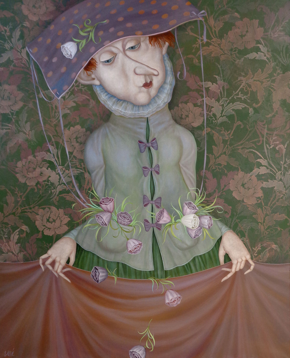 Miniature : 3601 "Printemps" Huile sur toile, 100 cm x 81 cm