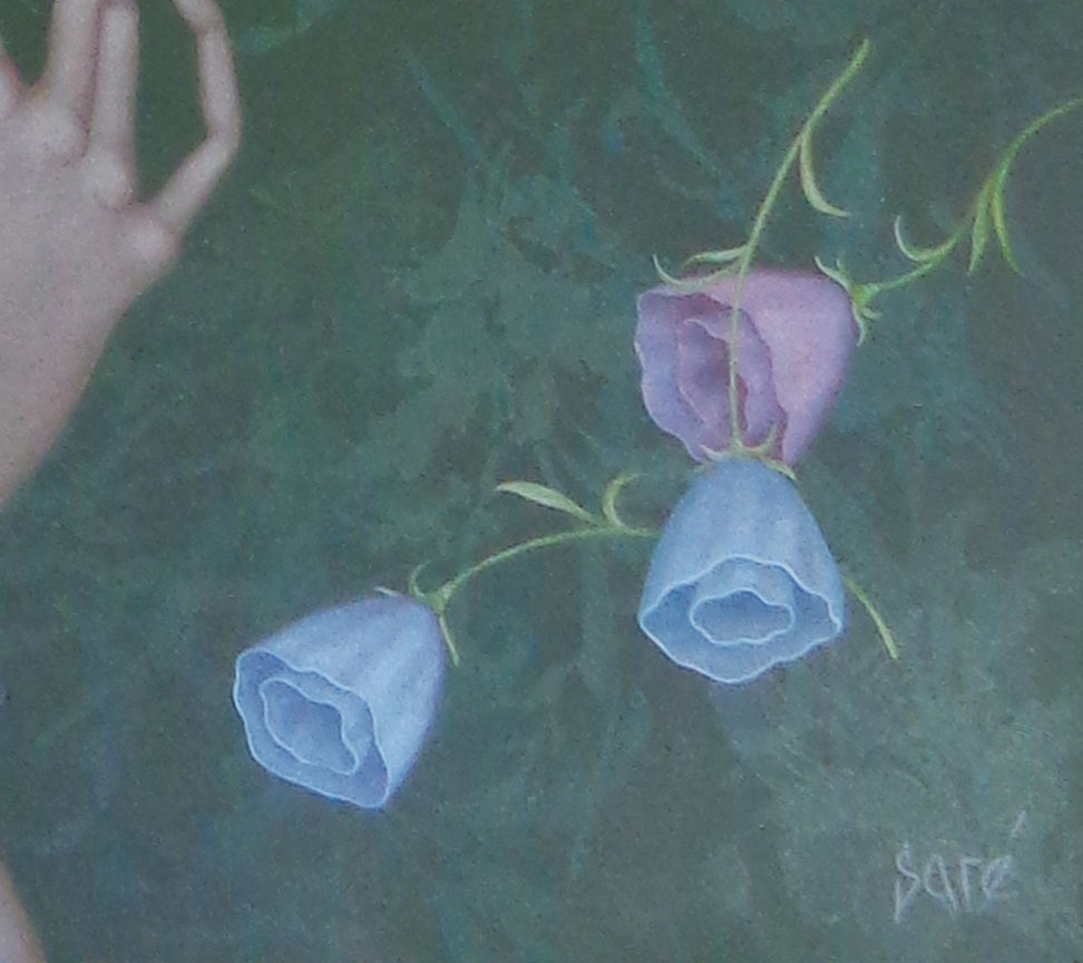Thumbnail: 4250 "Domino"  huile sur toile,  170 cm x 97 cm