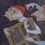 Thumbnail: 4253 "Peintre" Huile sur toile, 40x40 cm