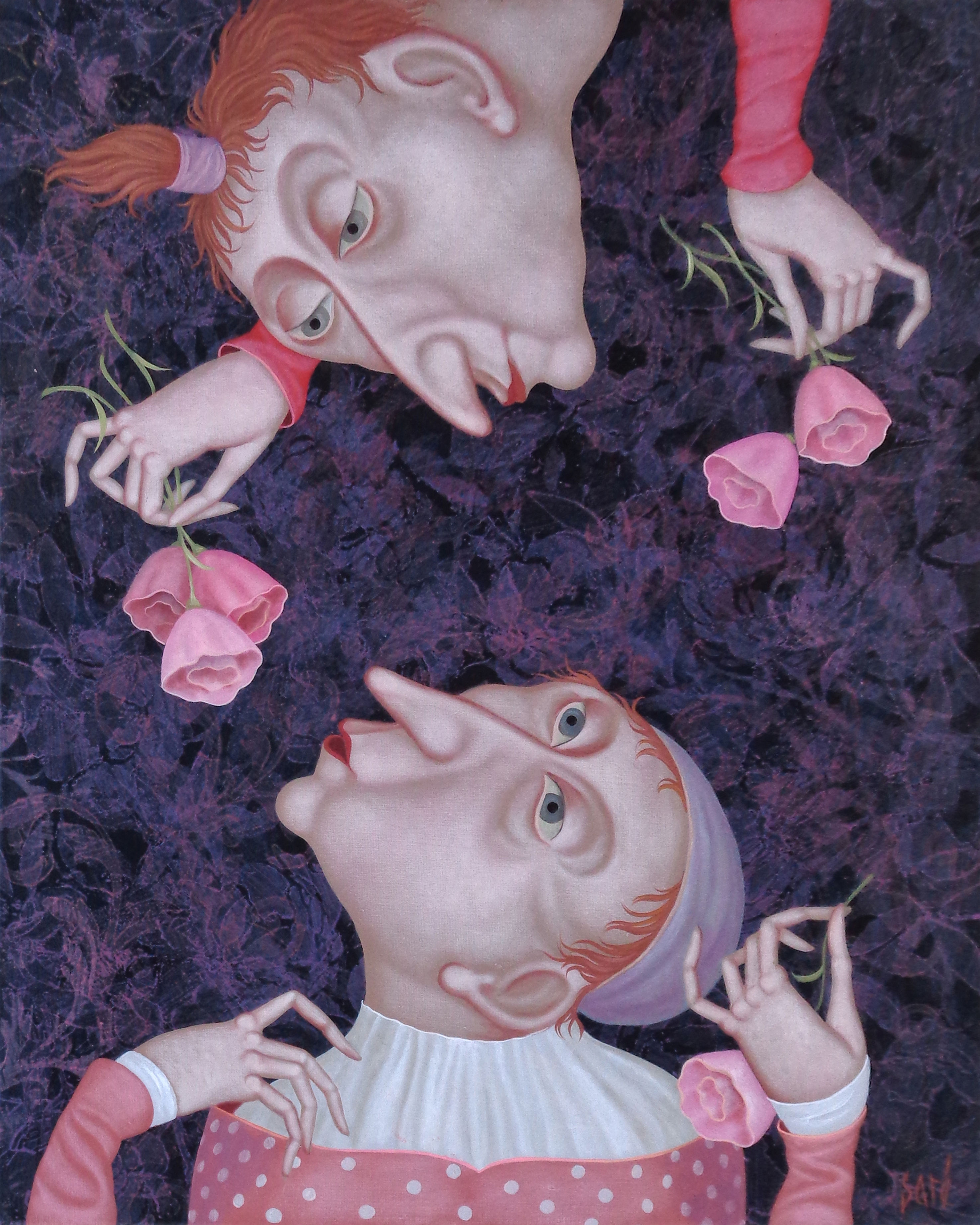 4308 "Rendez-vous"  Huile sur toile,  50 cm x 40 cm