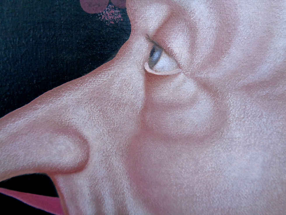 Miniature : 1706 "Le jeu des rubans", Huile sur toile 38x46cm