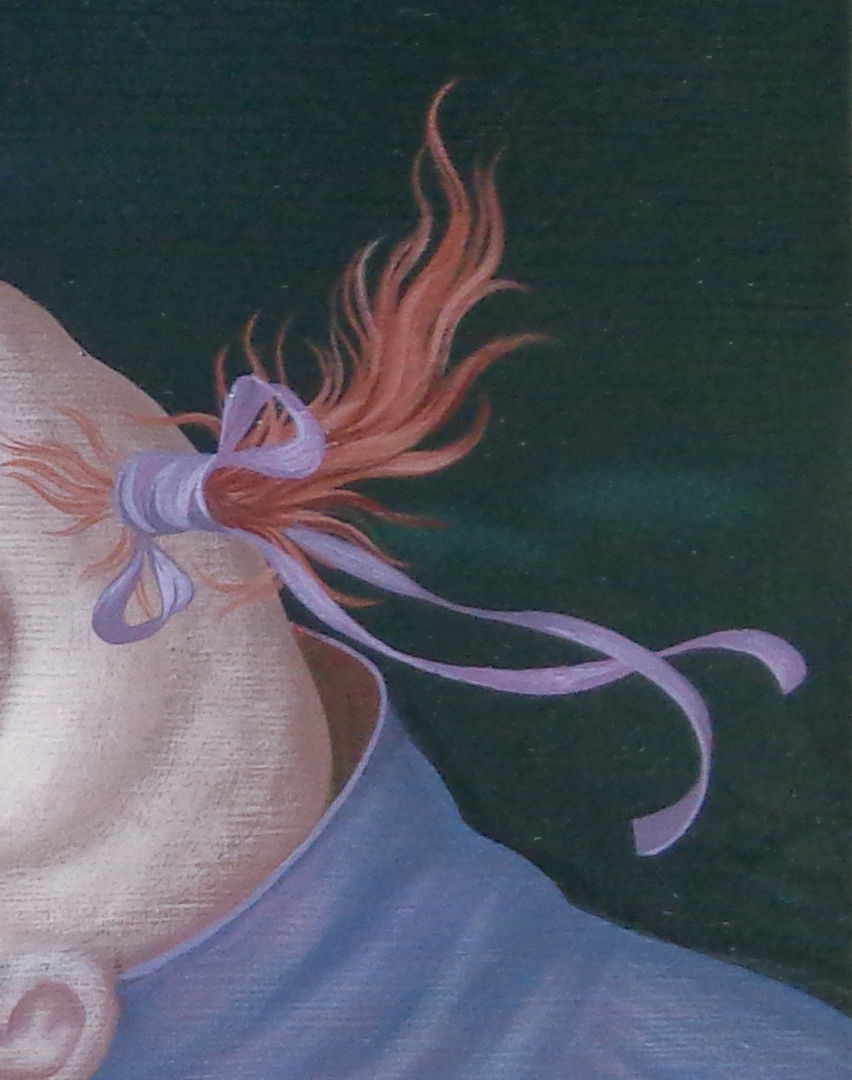 Miniature : 3412 "Jeu" Huile sur toile, 20x40 cm