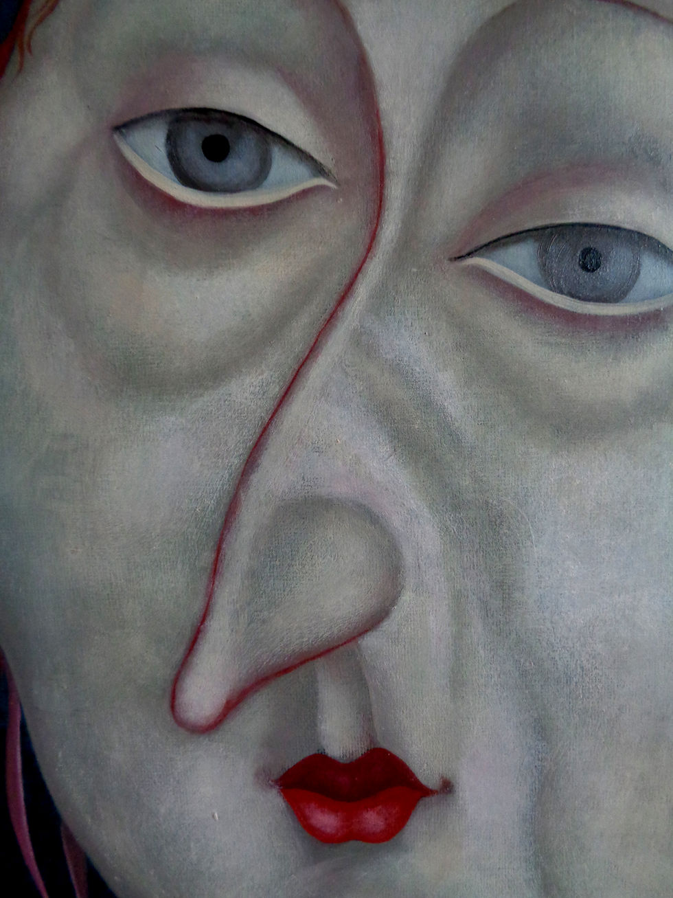 Thumbnail: 3711 "First Ball" Oil on canvas, 80x80 cm