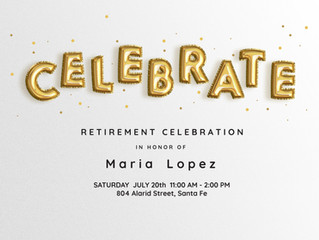 Maria's retirement celebration!