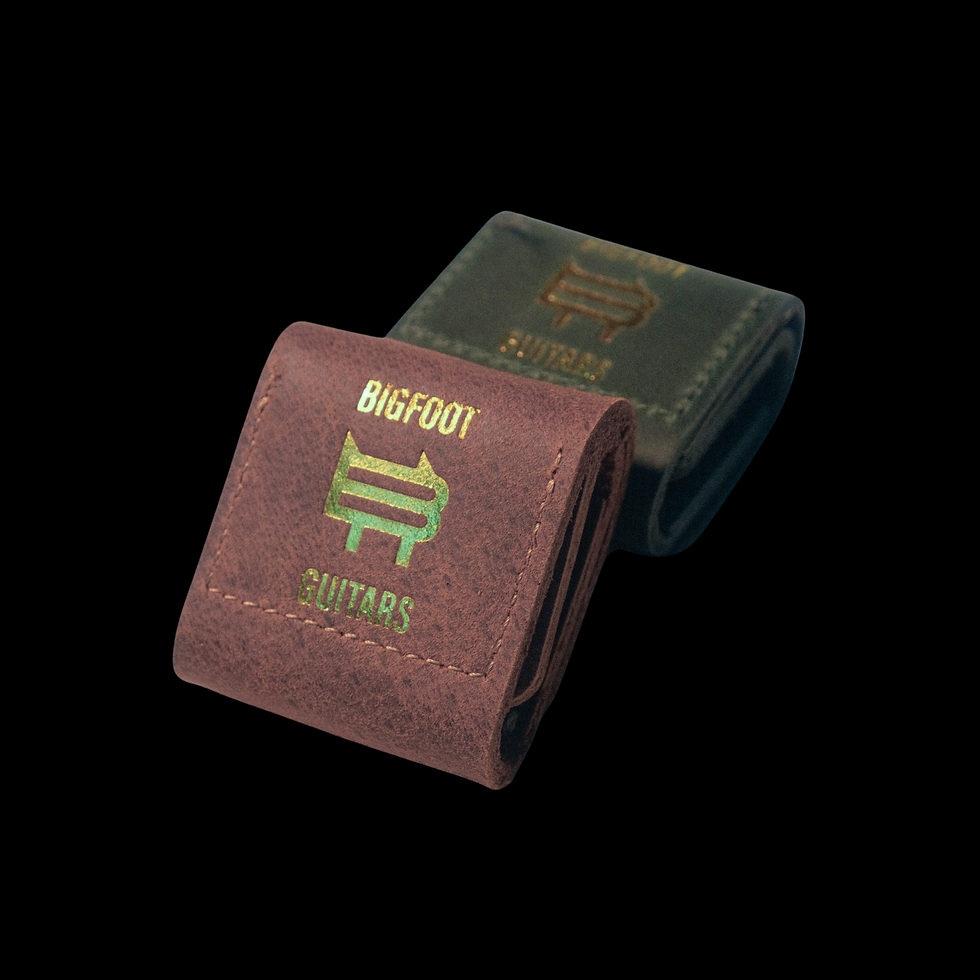 Thumbnail: Bigfoot Leather Plectrum Holder