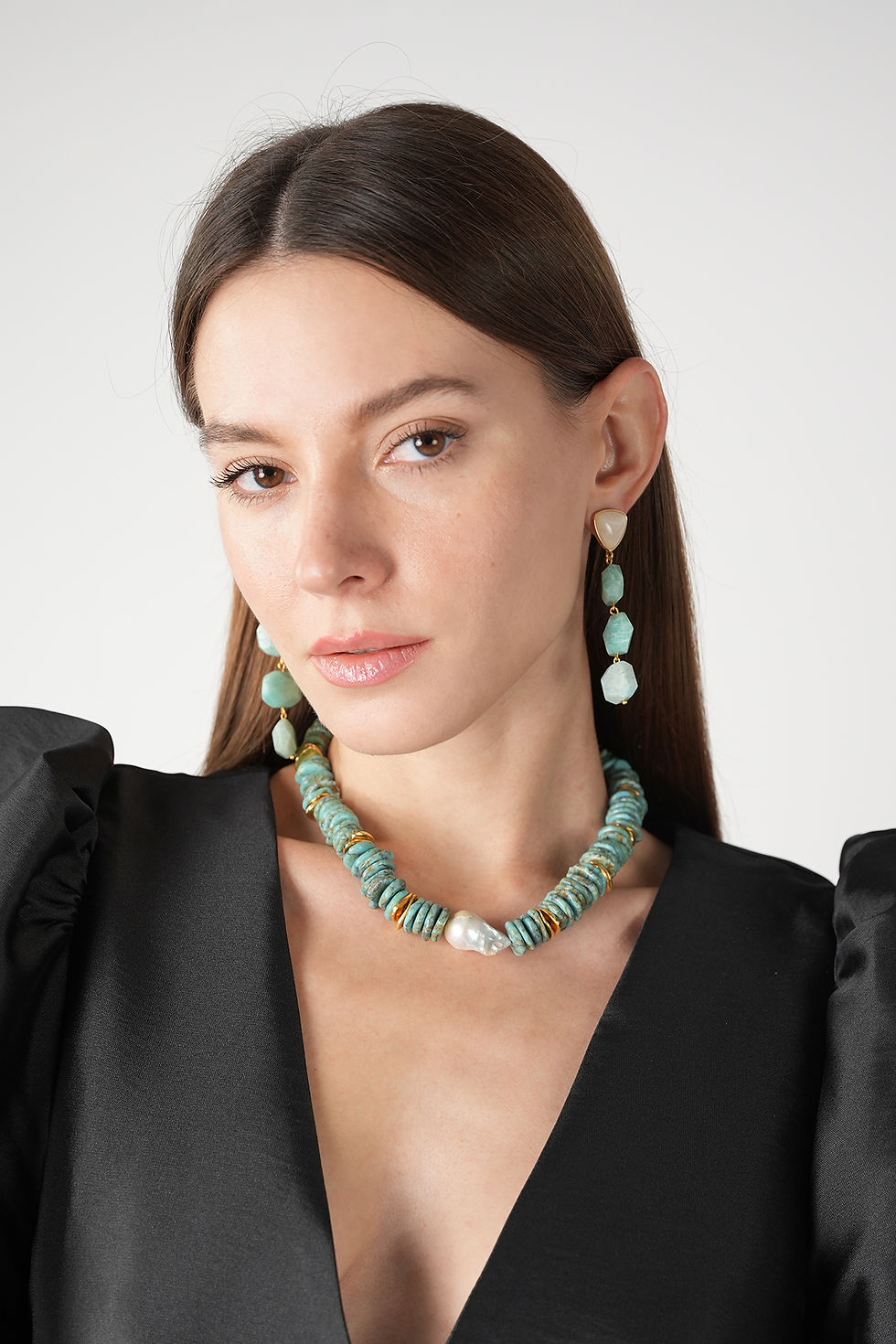 Thumbnail: Caroline Amazonite Earring