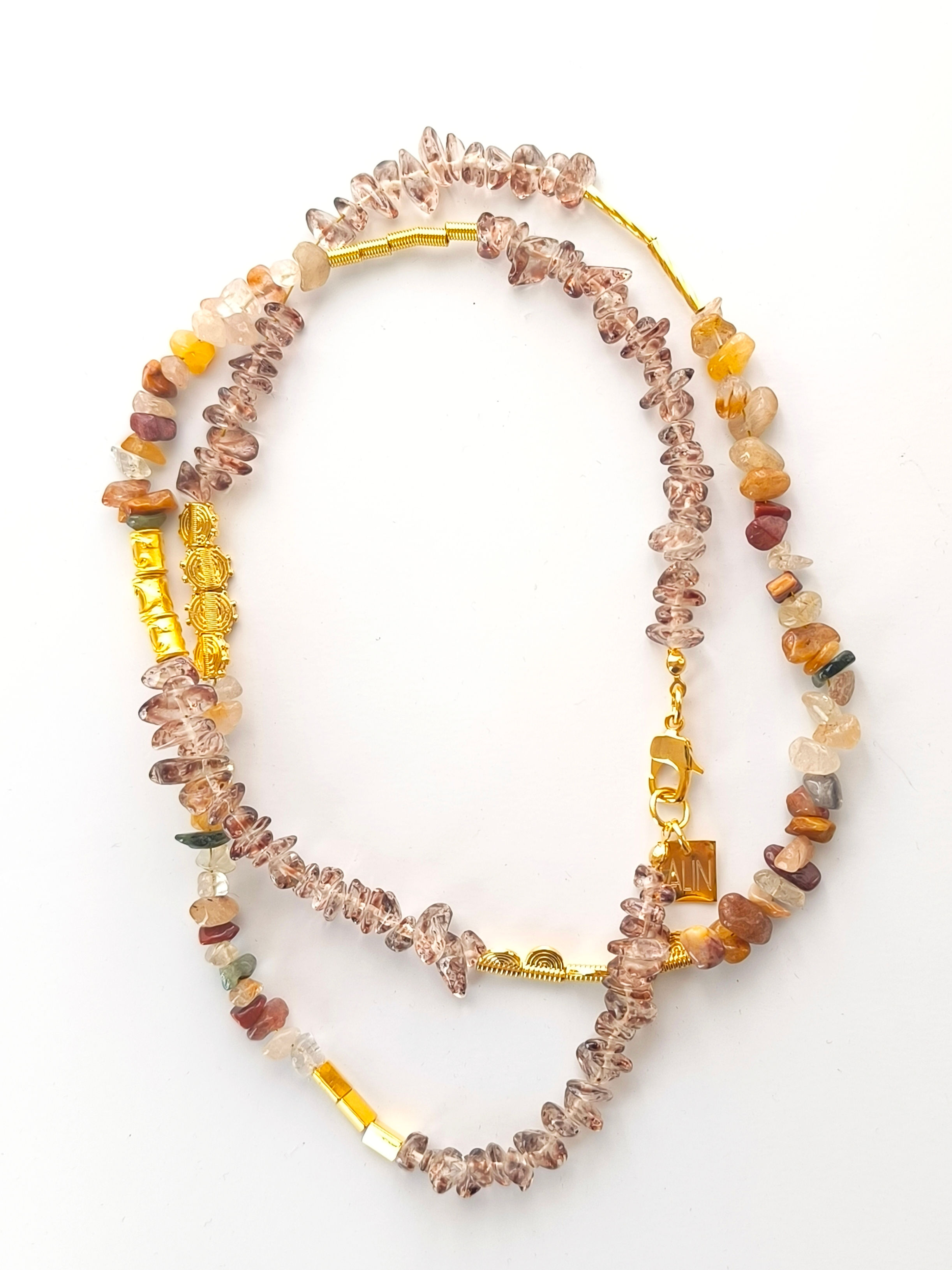Pulse Brown Quartz Necklace