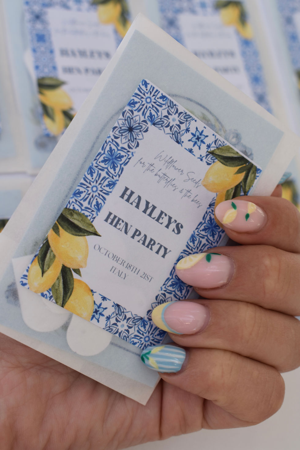 Thumbnail: Mamma Mia Hen Do Wildflower Seed Favours