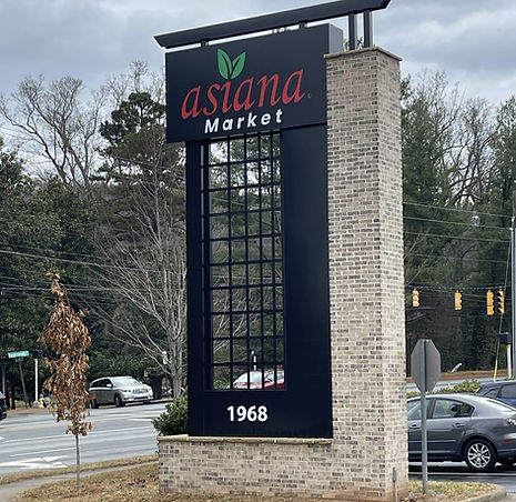 Asiana Market sign