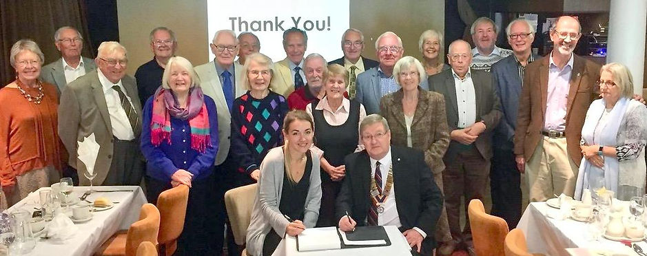 Rotary members sign up to raise £1000 by the end of the year for the Countess Mountbatten Hospital Charity