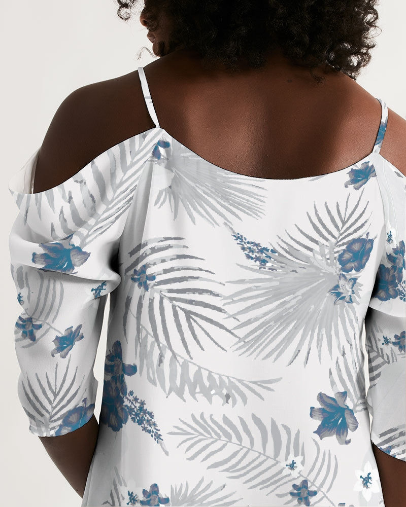 Thumbnail: Find Your Coast® Palm Soul Open Shoulder A-Line Dress