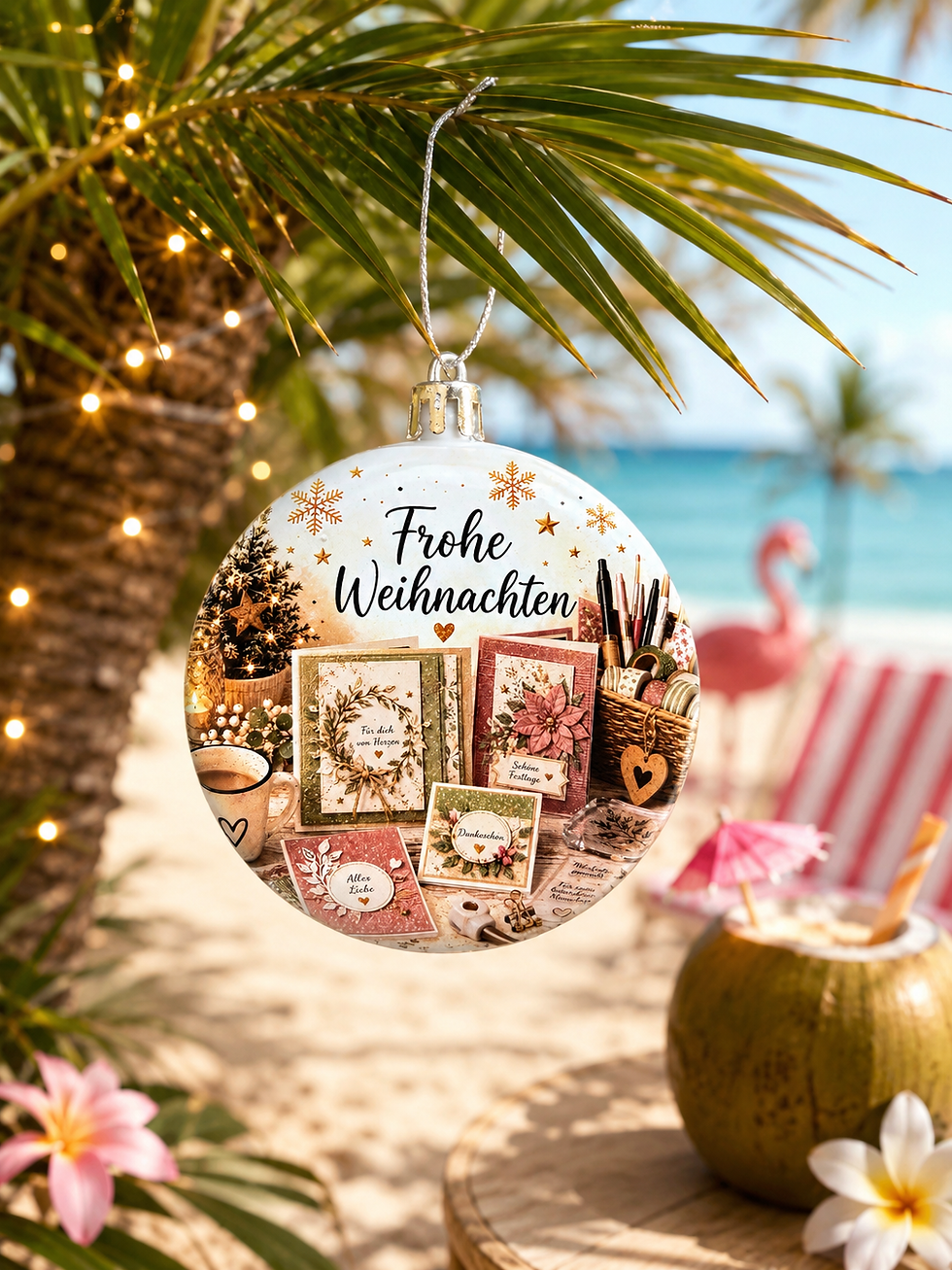 Miniaturbild: Weihnachtskugel „Scrapbooking & Kartenliebe"