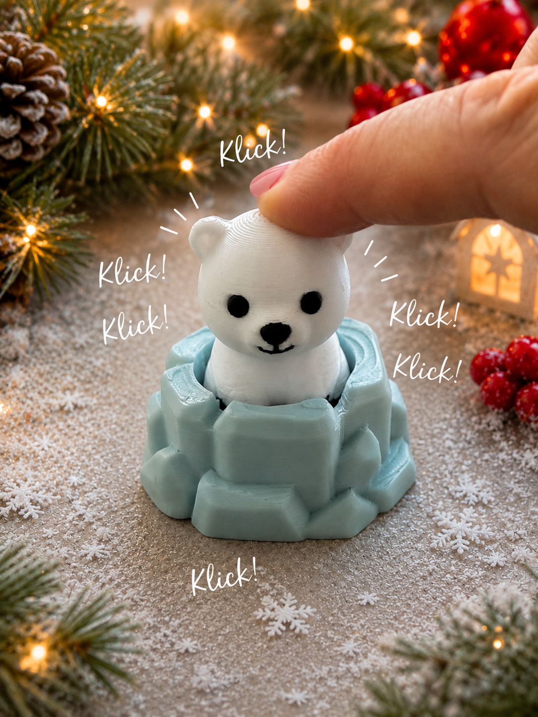 Eisbär-Klicker – niedlicher Fidget zum Klicken & Sammeln