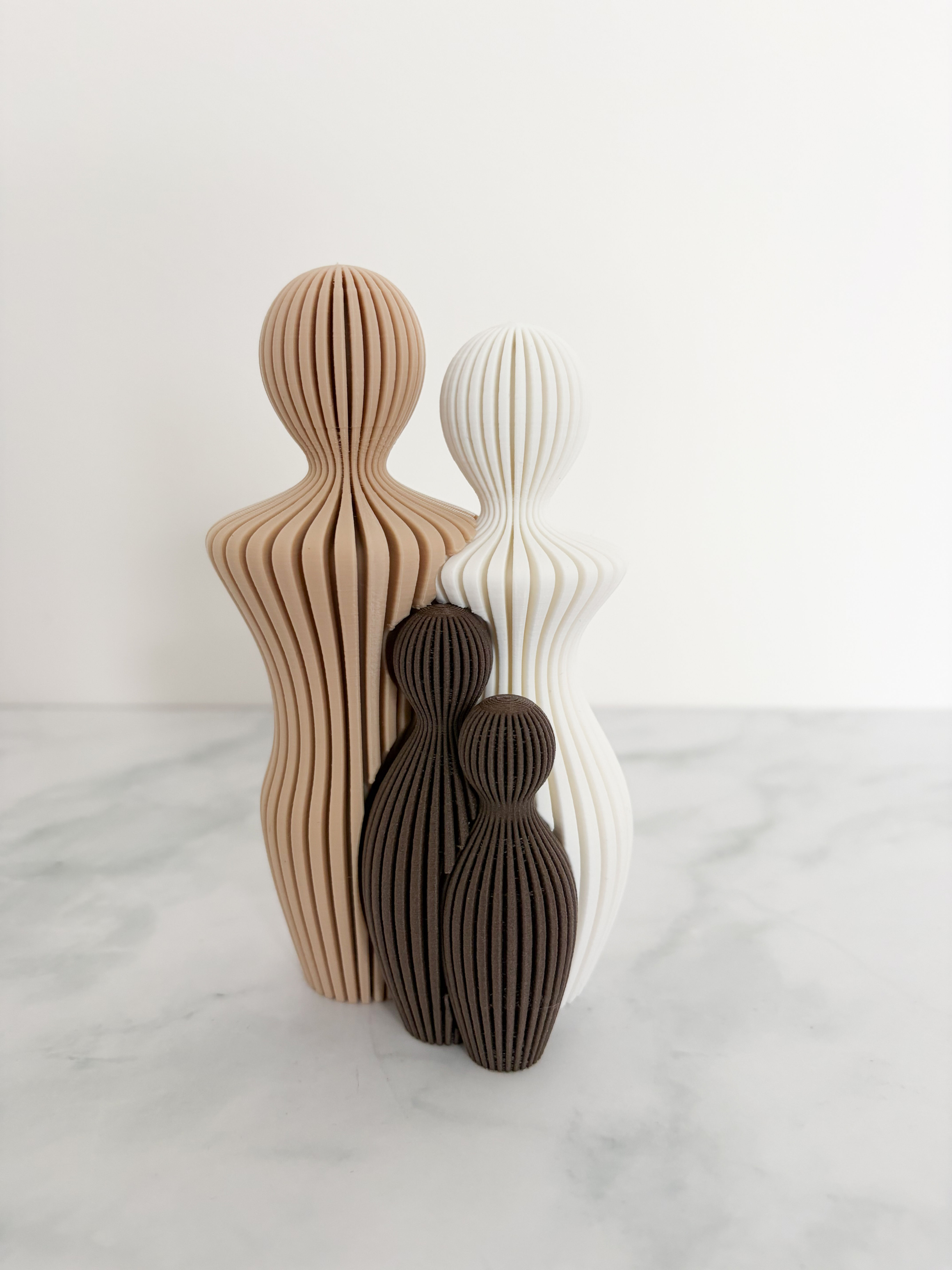 3D Familienfiguren – Individuell gestaltbar mit Wunschanzahl & Farben