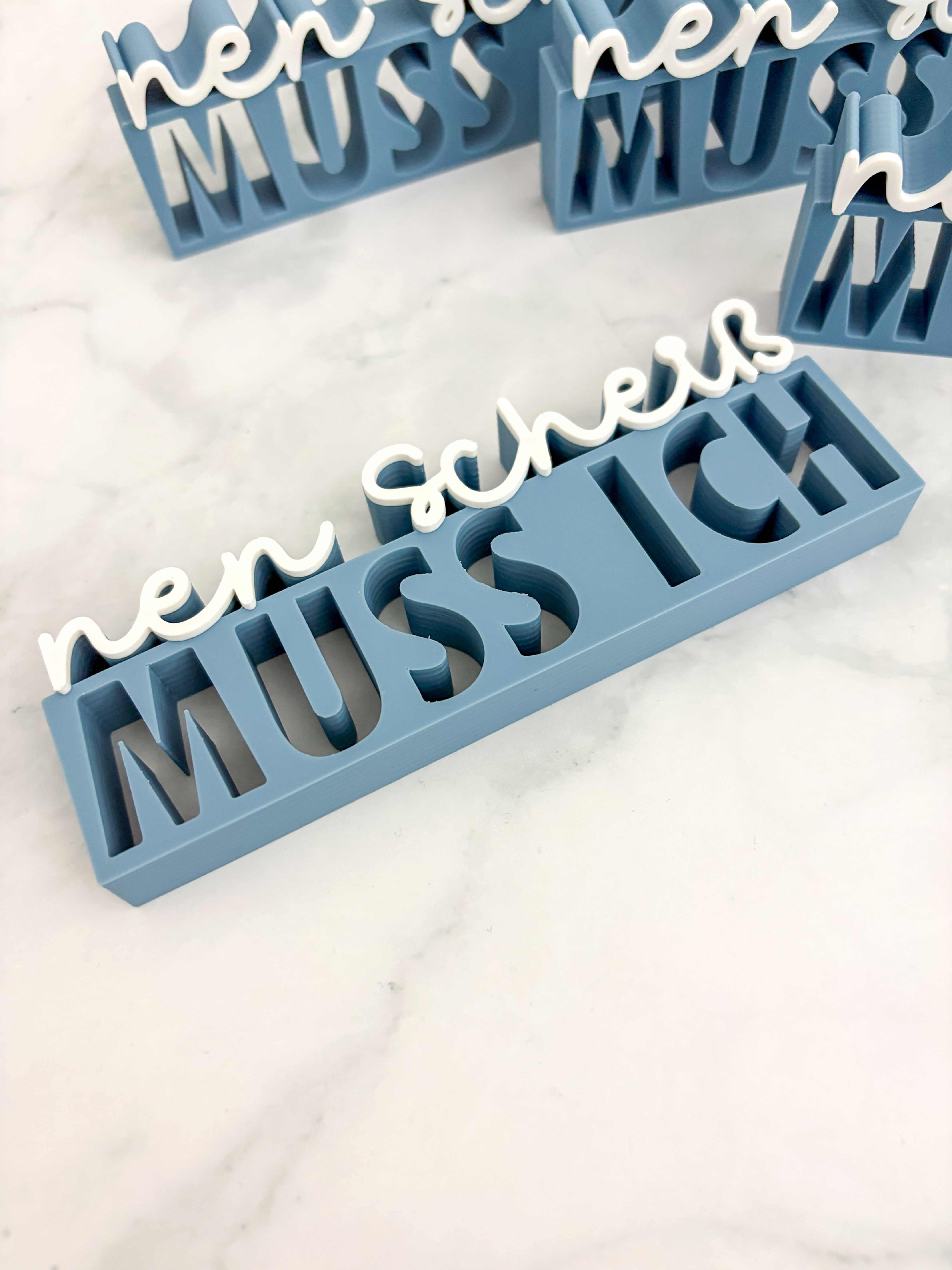 Schriftzug Nen Scheiss muss ich