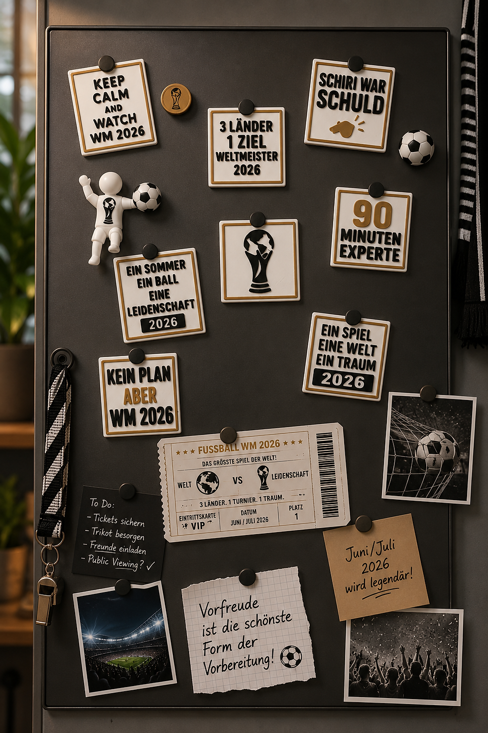 Miniaturbild: Fußball-WM Magnet-Set 2026 – Für echte Fußballfans