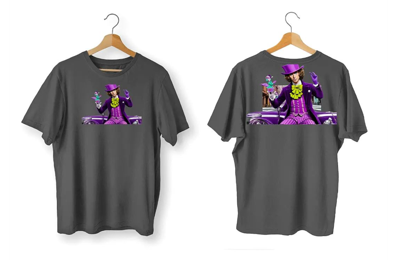 Purple man t shirt