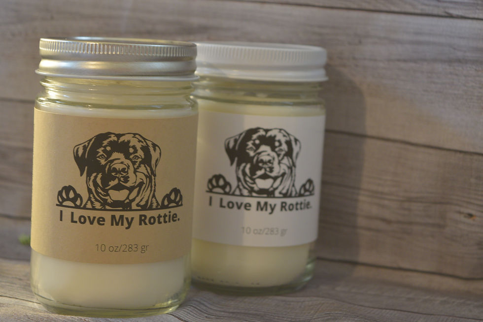 Large Dog Custom Candles