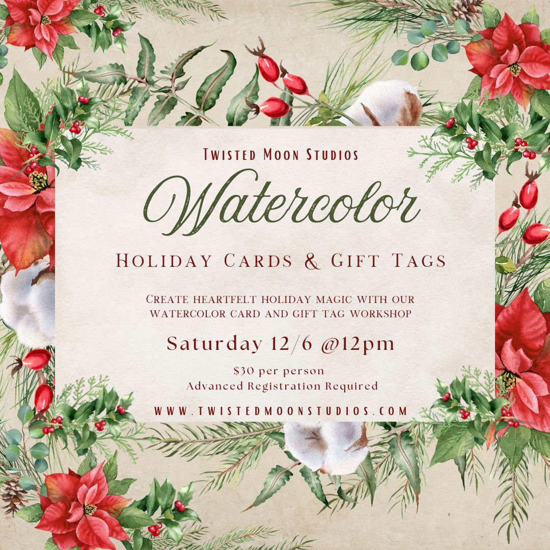 Watercolor Holiday Cards & Gift Tags