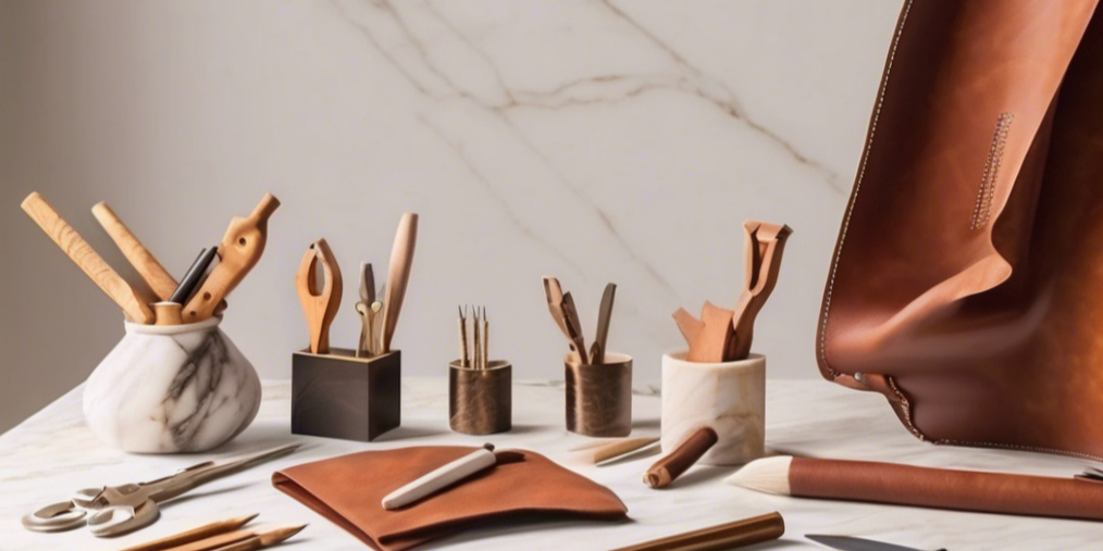 Craft begins here — with tools, leather, and your hands.