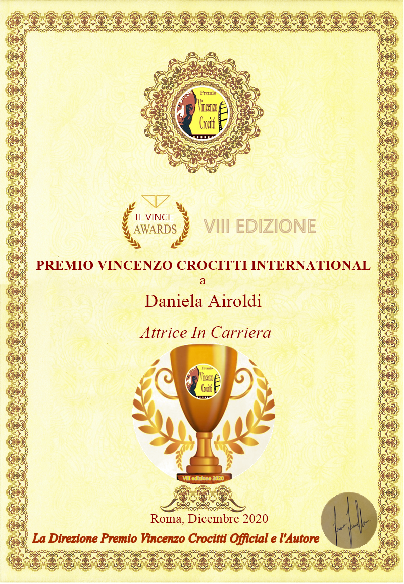 Daniela Airoldi vince il Premio Vincenzo Crocitti International: "Lo dedico a Lionello e Fellini" | BySaraMorandi