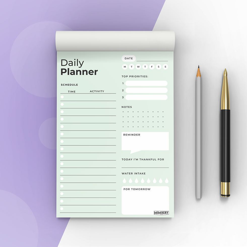 Mint Daily Planner
