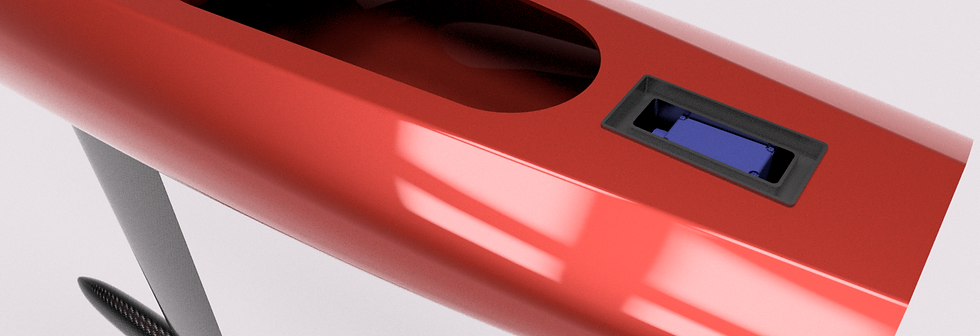 Visionary Production snap on rudder box.