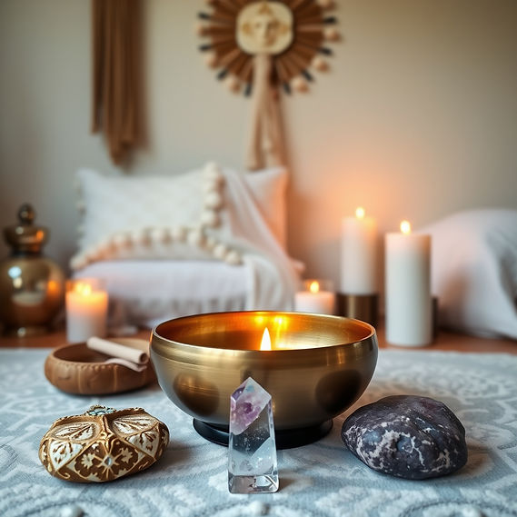 create a 1 person to 1 person spiritual class in a cosy room