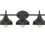 Thumbnail: Wilbur 3- Light Black Vanity Light
