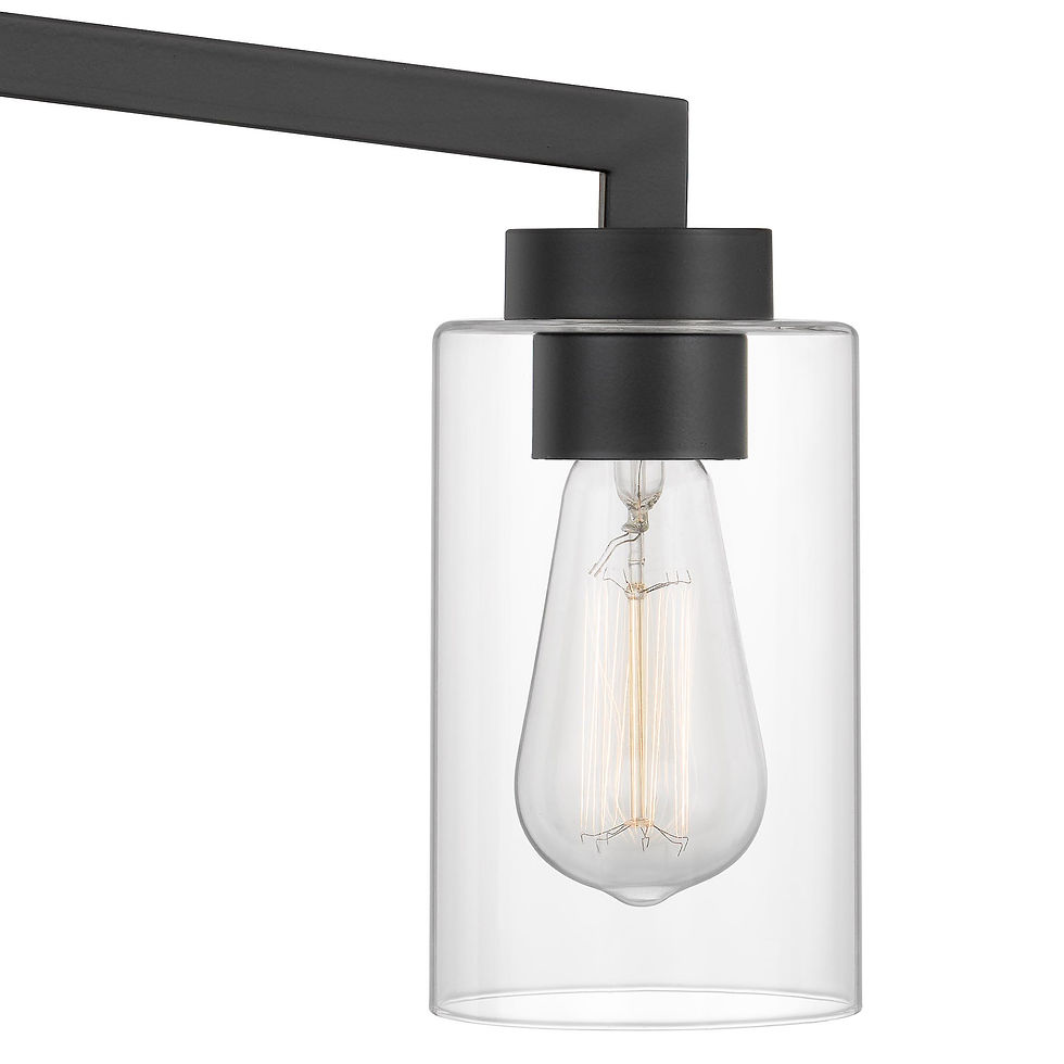 Thumbnail: METROPOLIS BH3-LIGHT MATTE BLACK FINISH VANITY LIGHT 5.63“ X24”X 10.5“