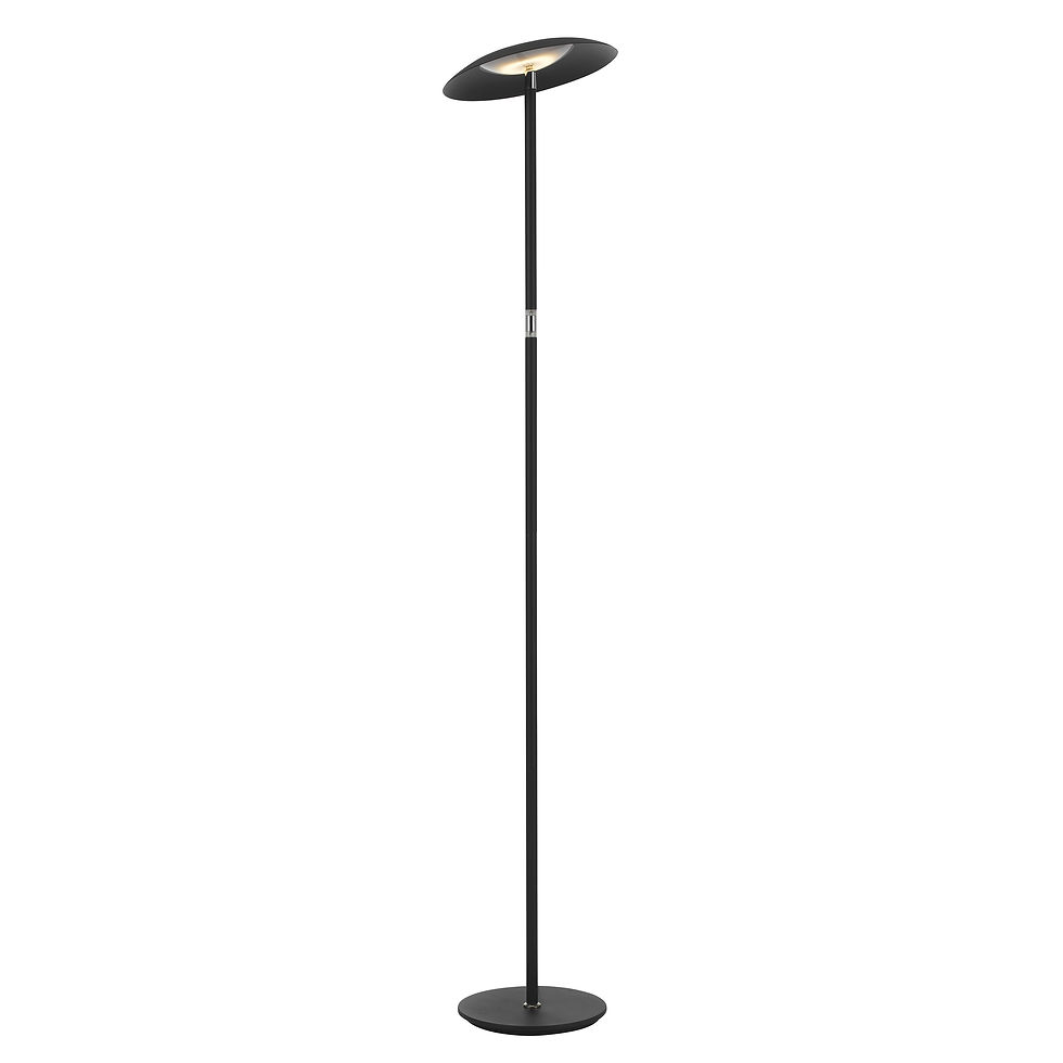 Thumbnail: Mantis Multidirectional LED Torchiere Floor Lamp in Black