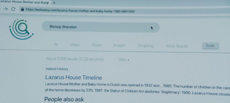 The Woman in The wall - Interactive Website Search Engine - Adobe XD Prototype