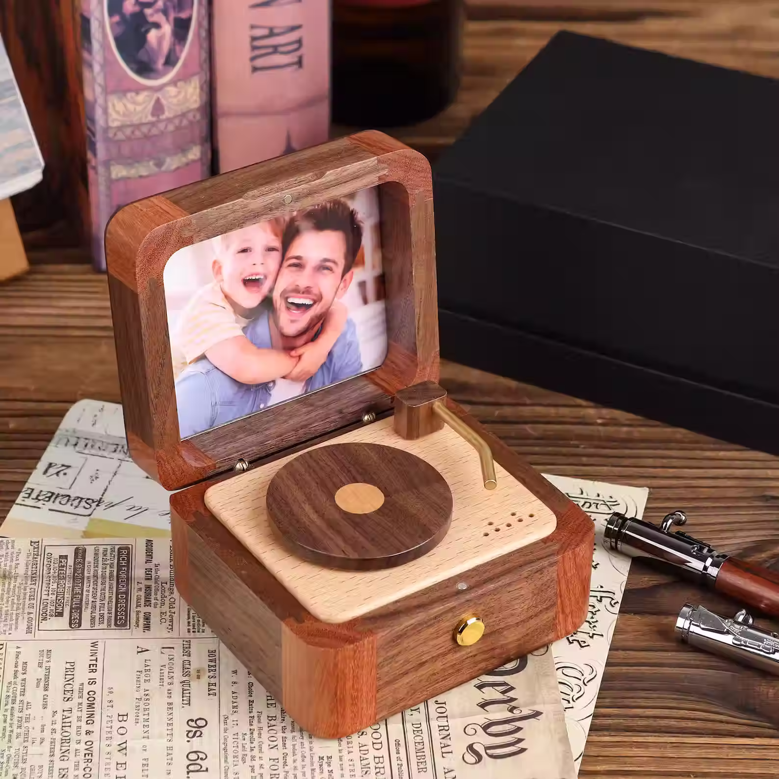Personalized Wooden Photo Music Box