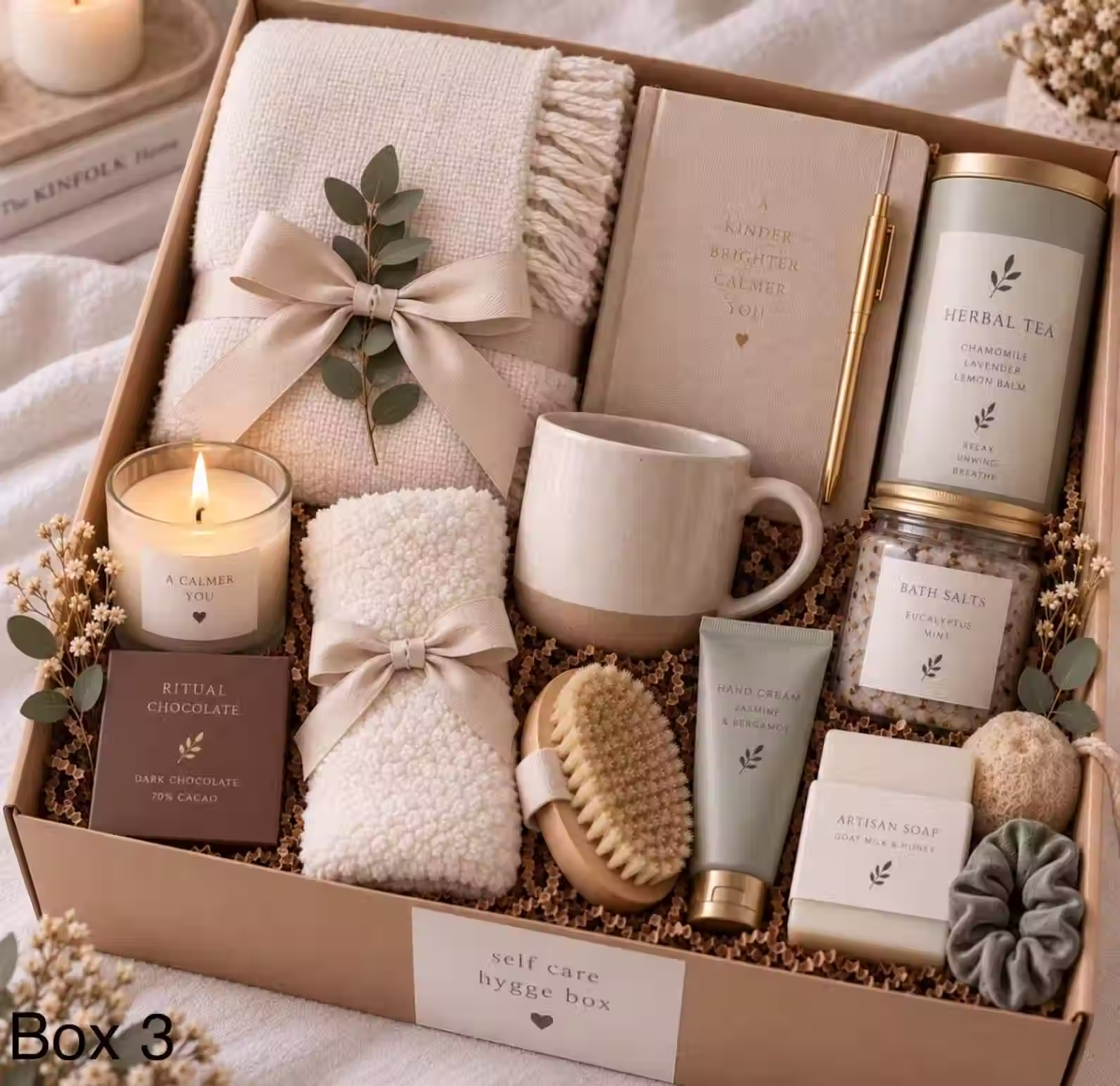 Cozy Self Care Gift Box For Her