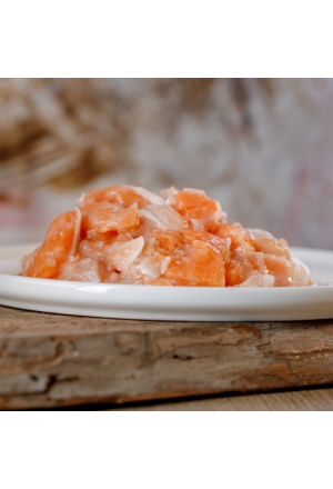 Salmone a pezzi