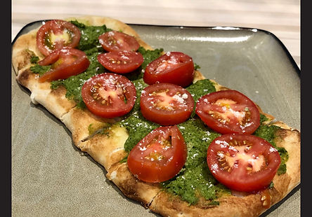 Garlic Scape  - Scape Pesto Pizza
