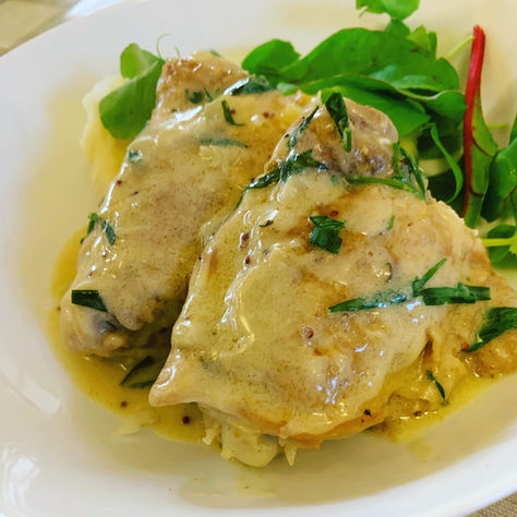 creamy dijon tarragon chicken