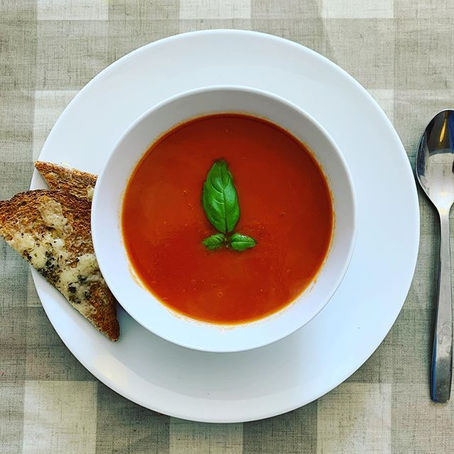 homemade tomato 'soup from a can'