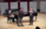 Bryan Hymel works with tenor, Ivan Zhang, at our University of Auckland Masterclass.
