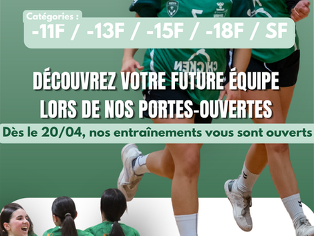 RECRUTEMENT SECTEUR FÉMININ 🤾🏼♀️