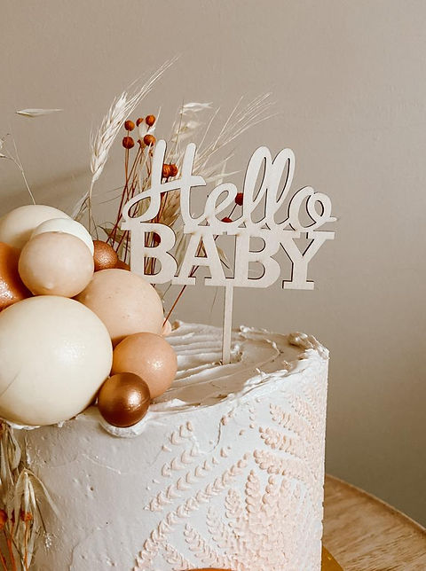 Baby cake topper top