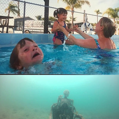 טביעה בבריכה