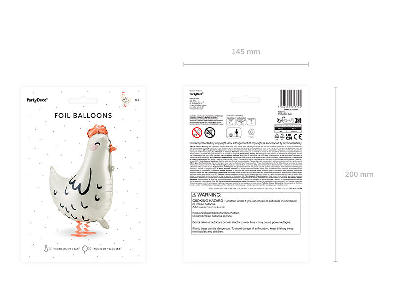 Thumbnail: Folienballon Henne XXL Ostern