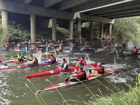 Els palistes del Sícoris Club lideren el Campionat de Catalunya de Riu Esportiu