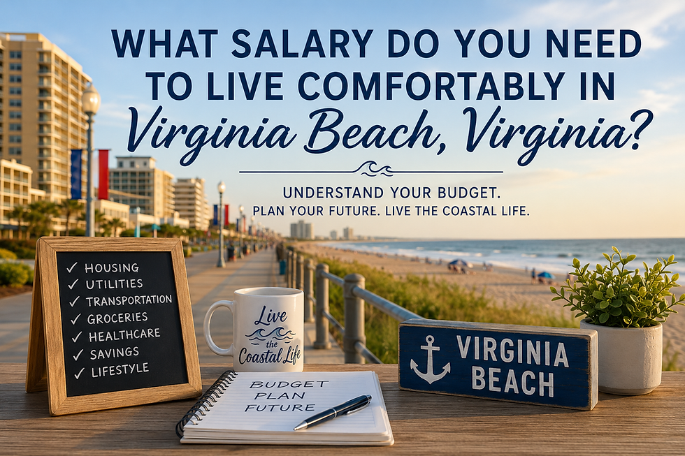 What salary do you need to live comfortably in Virginia Beach?