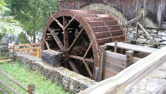 Historic Water Wheel; no longer used