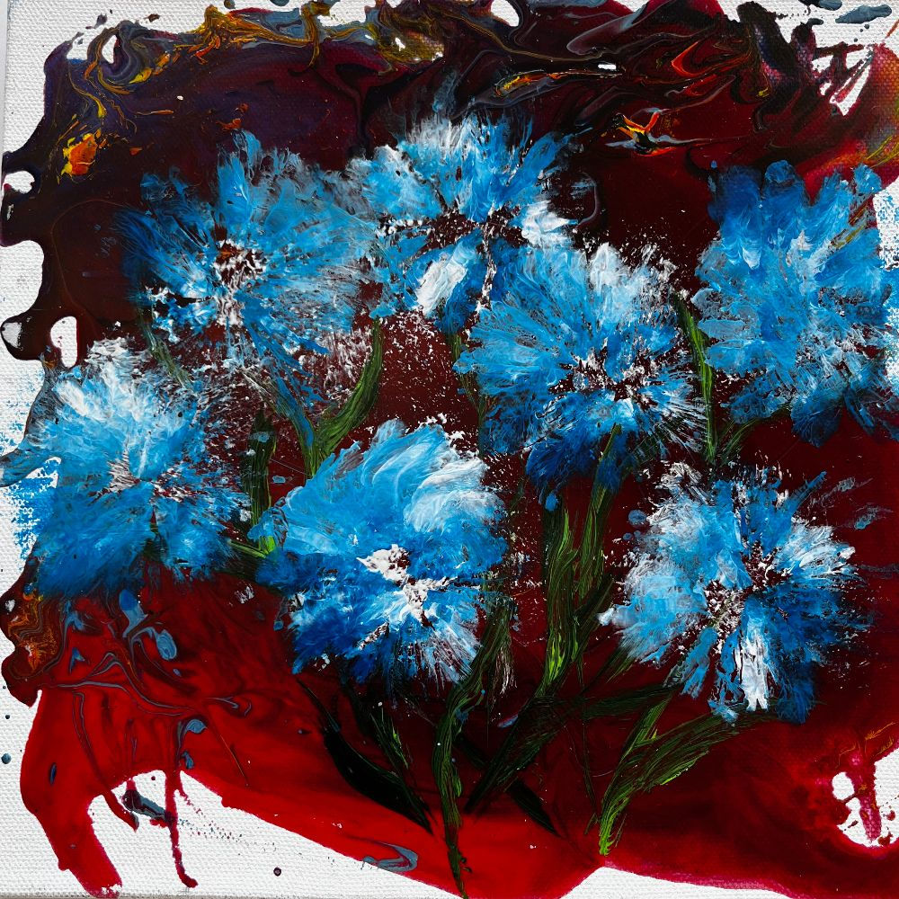 Blue Flowers by Don 	Wilson