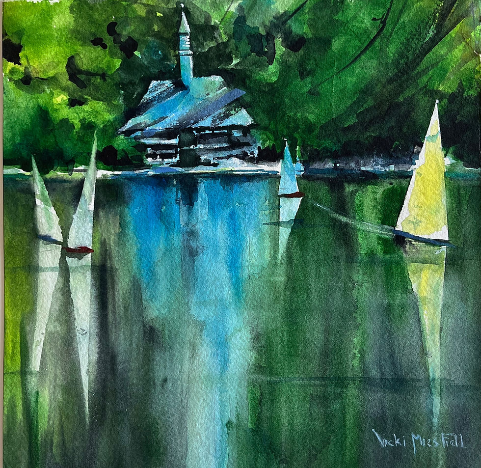 Hans Christian Anderson Pond, Central Park, NY by Vicki Field