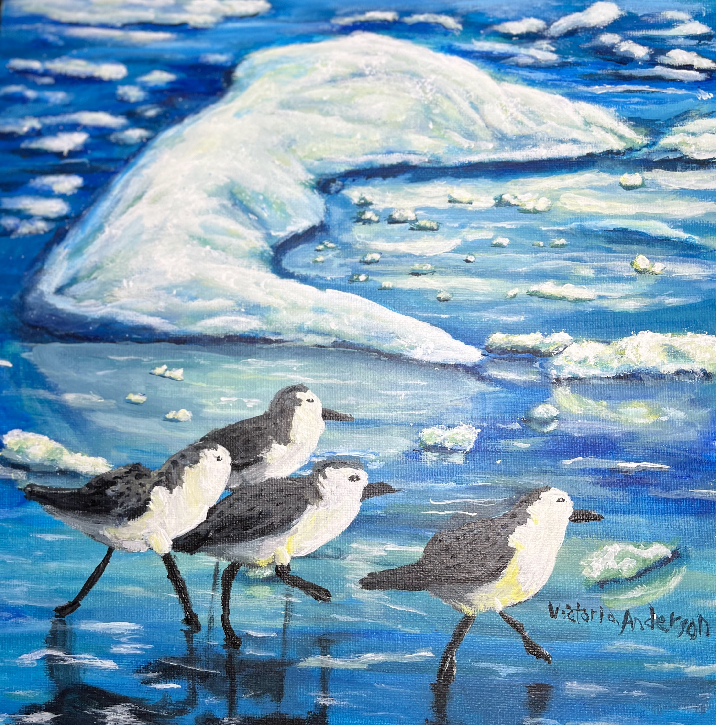 Sandpipers by Victoria Anderson