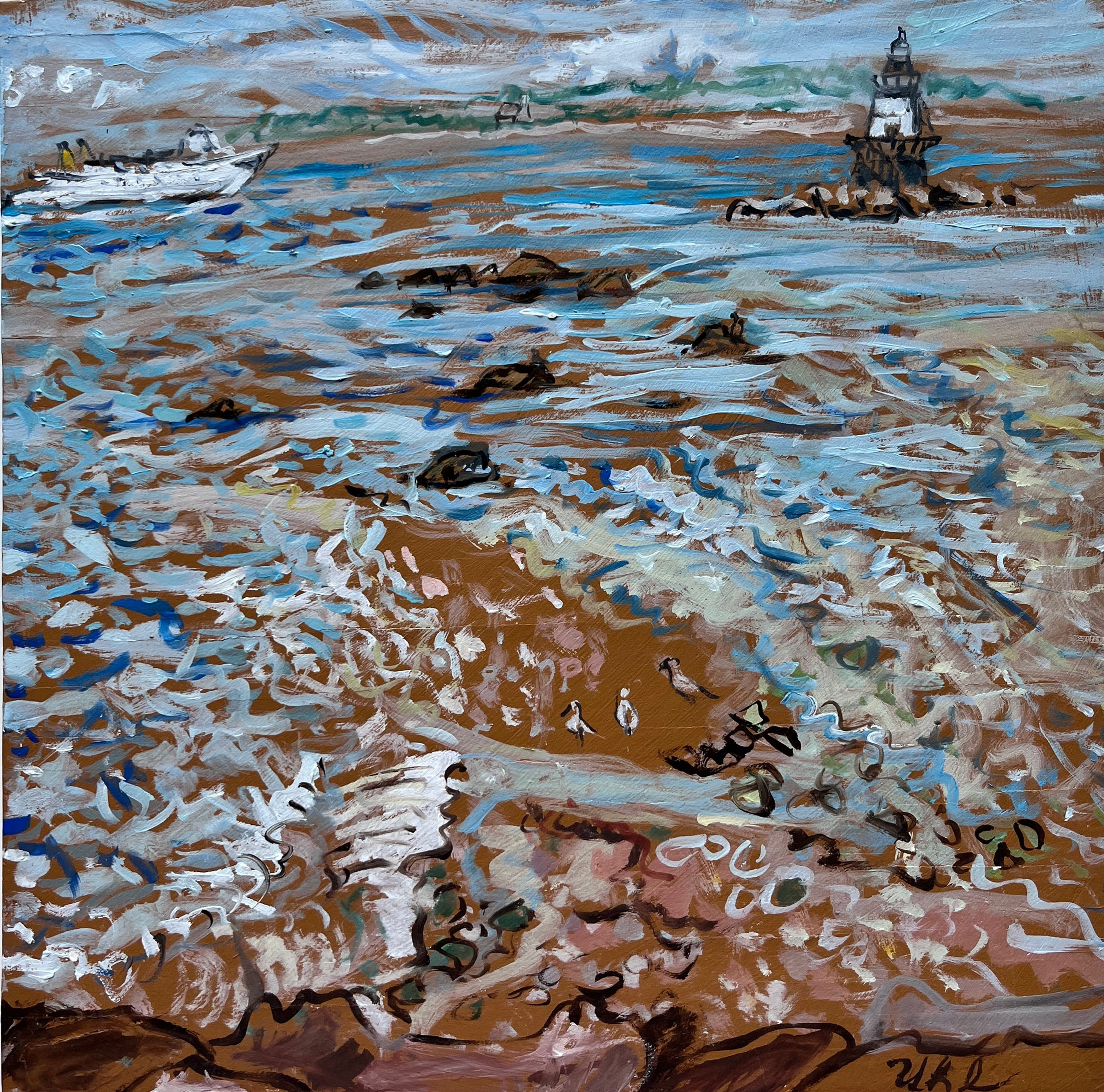 3 Seagulls at the Point by Marilyn Uhl-Utz